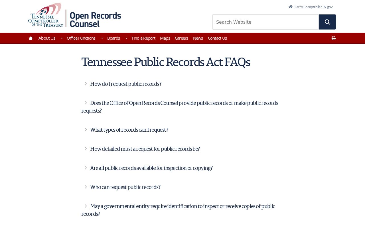 Tennessee public-records fallback guidance for Scott County registry records